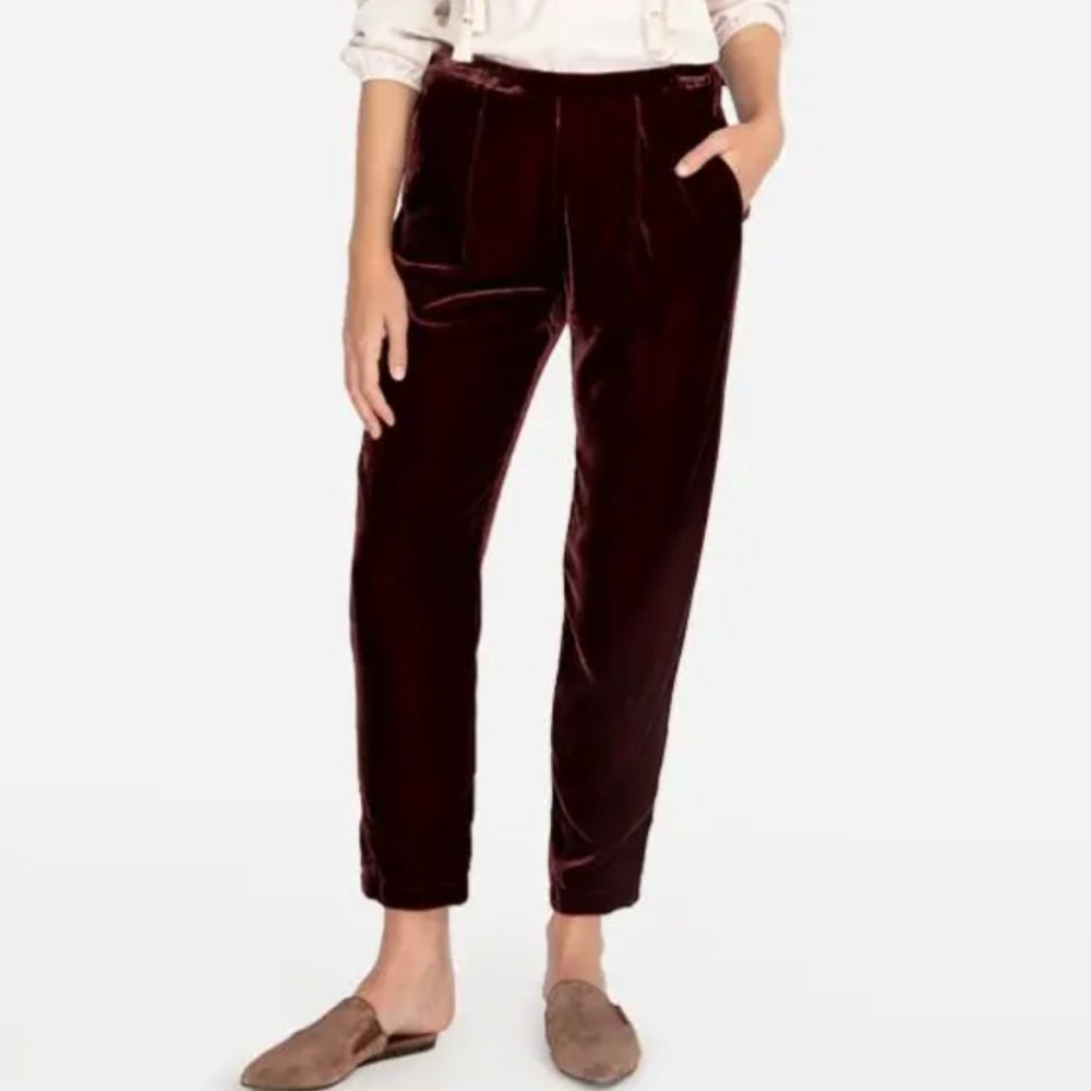 NEW Johnny Was Women's Tapered Pants X-Small Vino Patishik